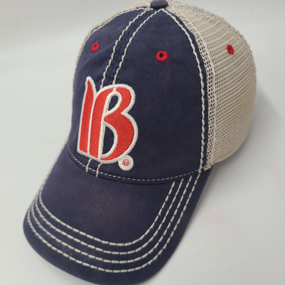 Breckenridge Hat Adjustable Trucker Mesh Blue Beige Red Colorado Breck Ski Men